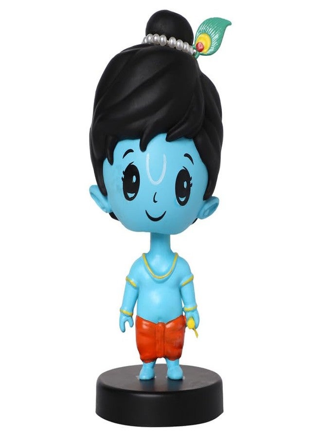 omuda Super Hero Action Figure Limited Edition Bobblehead with Car Holder for Car Dashboard, Office Desk & Study Table (Krishna) - Image 1